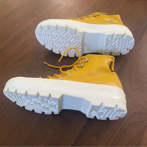 Converse Lugged Platform Hi Top Gore-Tex Mustard Yellow - Picture 7 of 8